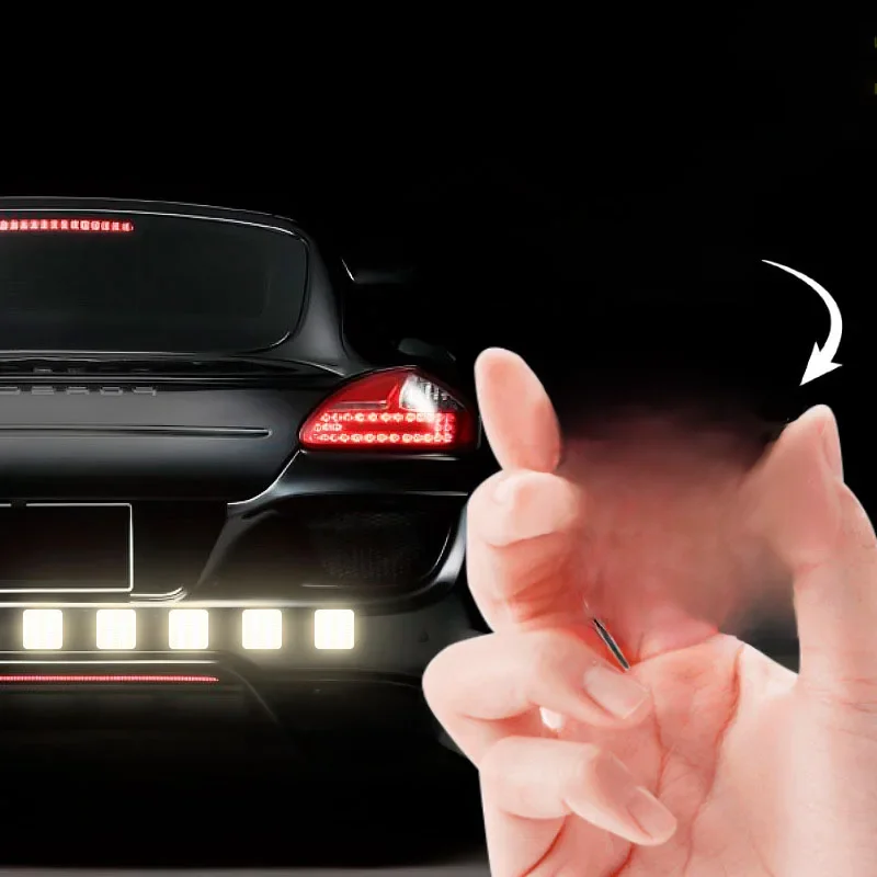 AliExpress NONE Black Reflective Strips Sticker Adhesive Safety Mark Warning Tape Bike Automobile Motorcycle Car Styling Anti Scratch Stickers