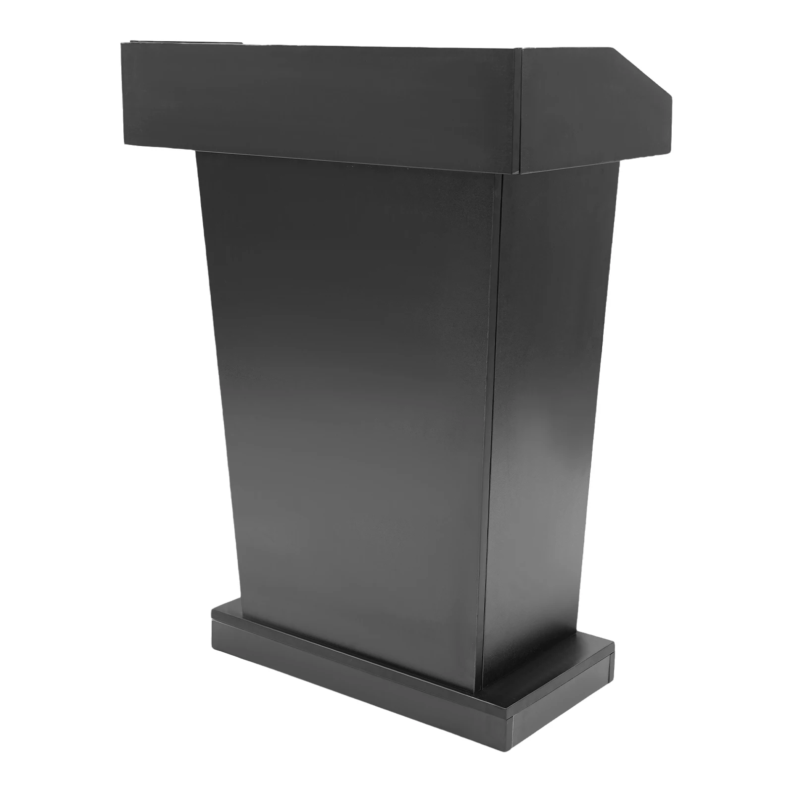 Presentation Stand for Office Church, Wooden Church Classroom Lecture Stand, Conference Presentation Stand for Schools Black