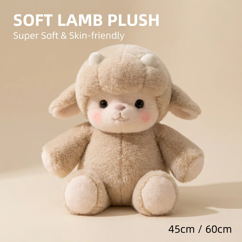 Running Panda Little Lamb Doll Cute Plush Toy Soothing And Sleeping Pillow Giving Good Friends  Holiday Surprise Gifts