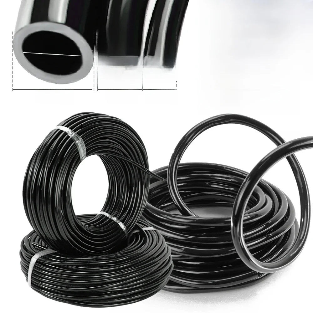 10M-100M 1/8'' 1/4'' 3/8'' PVC Wąż ogrodowy Czarny Micro Drip Irrigation Tube do systemu nawadniania roślin 3/5mm 4/7mm 8/11mm Rury — zdjęcie 2