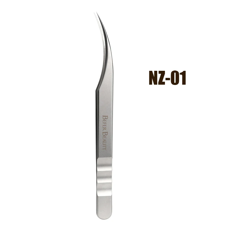 Antistatische Pinzette, Wimpernverlängerung, professionelle hochpräzise Volumenpinzette, Pinzette aus Edelstahl, rutschfestes Make-up-Werkzeug – Detail 14
