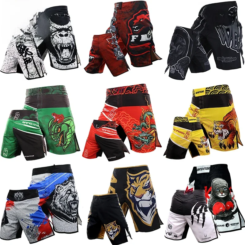 Spodnie Tiger MMA Combat Spodenki bokserskie dla mężczyzn Fitness Siłownia Sport Jiu-Jitsu Kickboxing Muay Thai Spodenki Crossfit BJJ Fight Wear — zdjęcie 2