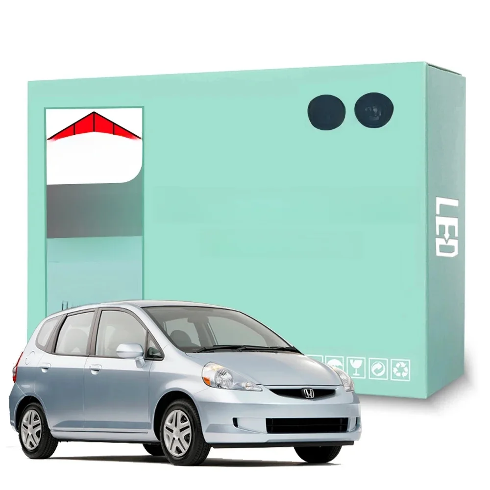9szt Akcesoria samochodowe do Honda Jazz Fit MK1 2001 2002 2003 2004 2005 2006 2007 2008 Żarówka LED do bagażnika Canbus Dome — zdjęcie 2