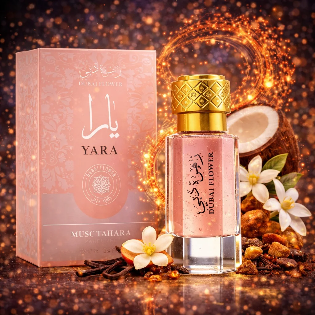 Extracto de Perfume Dubai Flower Musk Tahara Yara 12 ml sin Alcohol para Mujer