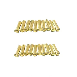 5/10/20 Pcs placcato oro 5.0mm 18mm Round Bullet Low Profile maschio femmina connettore spina per RC Lipo batterie caricabatterie motore ESC