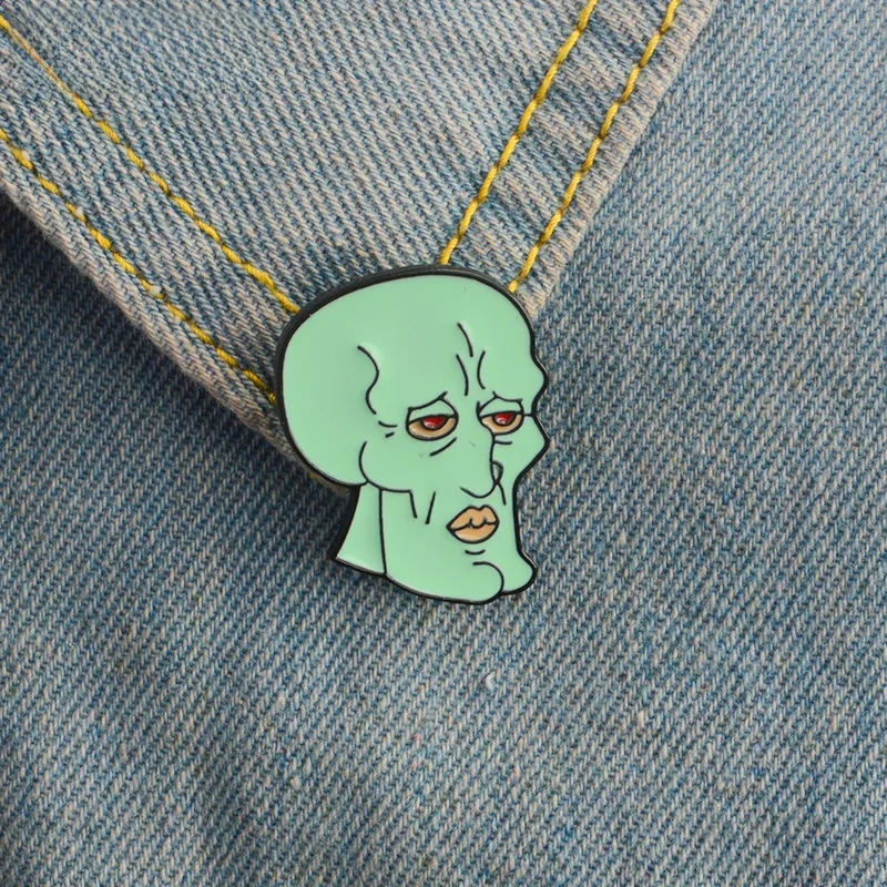 Tintenfisch Emaille Pins Cartoon Anime Icons Broschen Pinback Button Denim Jeans Anstecknadel Abzeichen Cartoon Schmuck Geschenk für Kinder