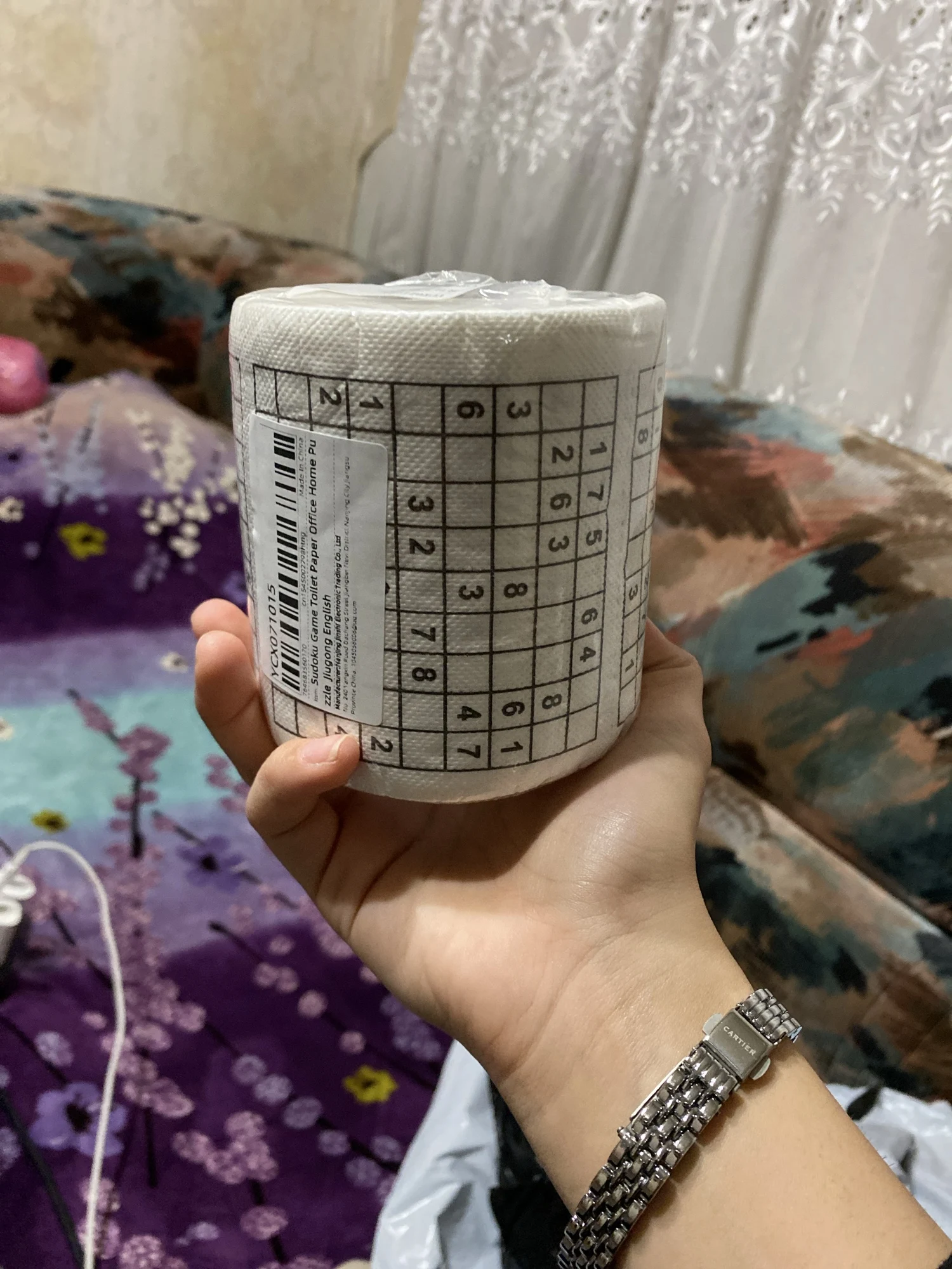 Sudoku Game Toilet Paper Office Home Puzzle Jiugong English photo review