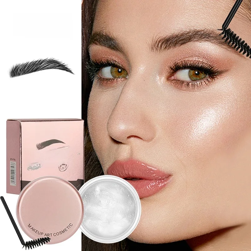 Żel do stylizacji brwi 3D Feathery Wild Brow Wax Wodoodporny, długotrwały, łatwy w noszeniu, modelujący makijaż brwi, rzeźbiący mydło kosmetyczne — zdjęcie 2