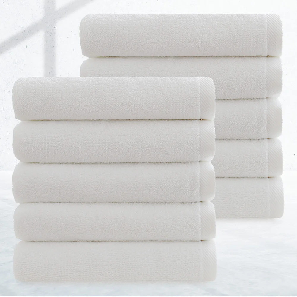 [Cotton Cloud] Usually thickness 150g 100% cotton, 30 number hotel towel, 5 sheets/10 White, bath towel, 40*80cm Cotton Cloud