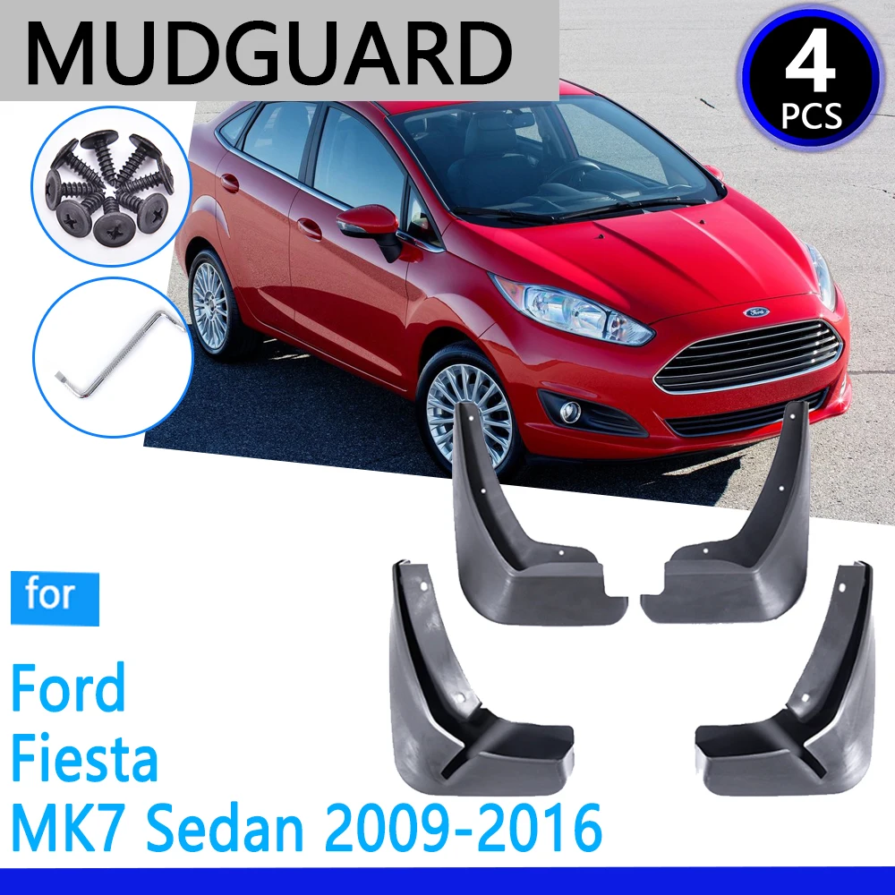 

Mudguards For Ford Fiesta 7 MK7 2009~2016 2015 2014 Mudflap Fender Flare Mud Flaps Guard Splash Fenders Car Stying Accessories