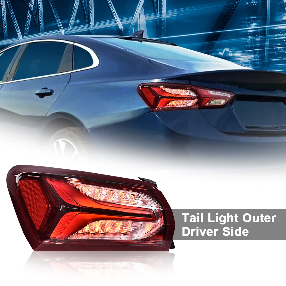 يصلح ل 2019-2022 تشيفي ماليبو Led نوع الذيل ضوء مصباح الخارجي استبدال Lh سائق #1