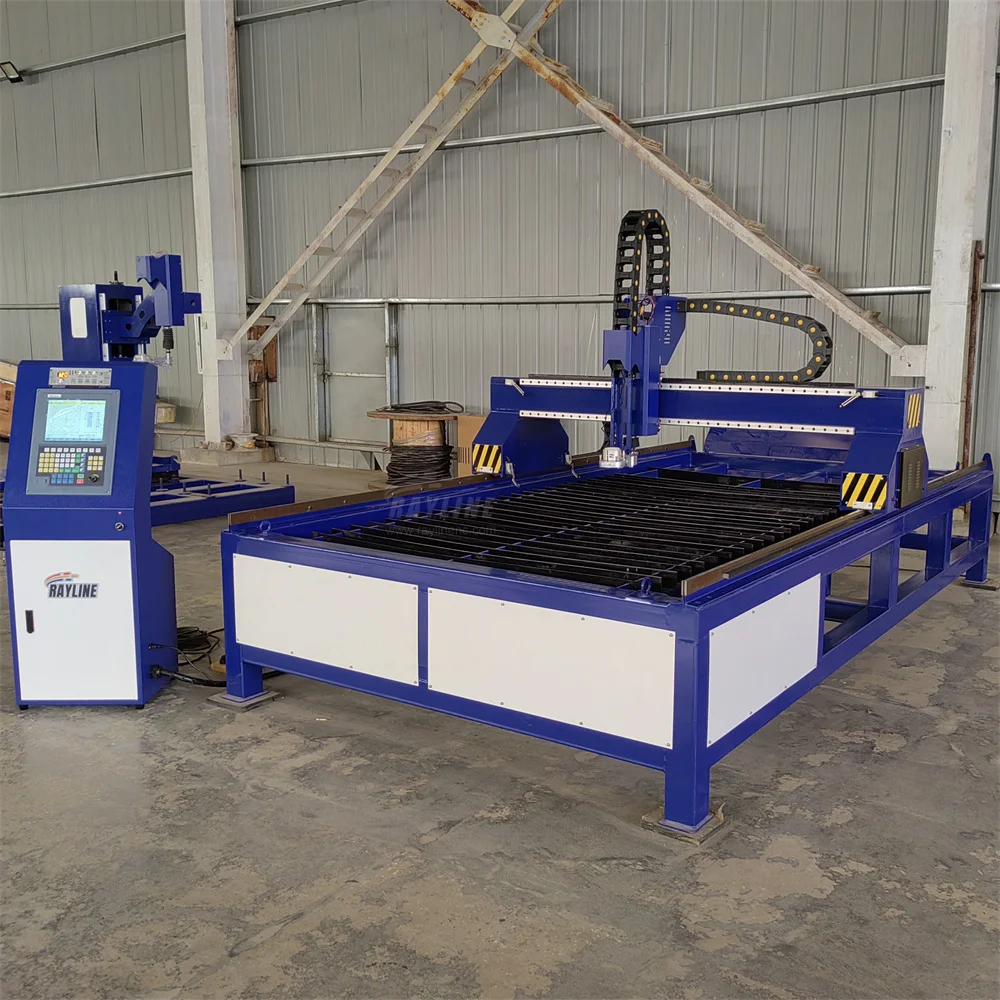 Gantry CNC Plasma Cutter Plate Metal Cutting Machine with Cutting Table Independent CNC Control System for High Accuracy Cutting