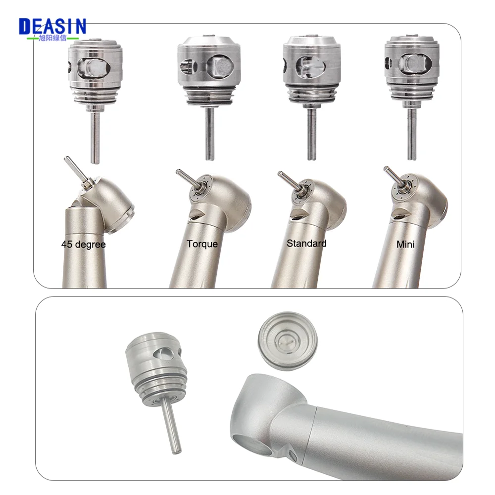 DEASIN-Dental Cartucho Rotor, Fibra Óptica Handpiece, LED Botão, Torque Cabeça, Alta Velocidade, F300, M600L, M700L, M500L