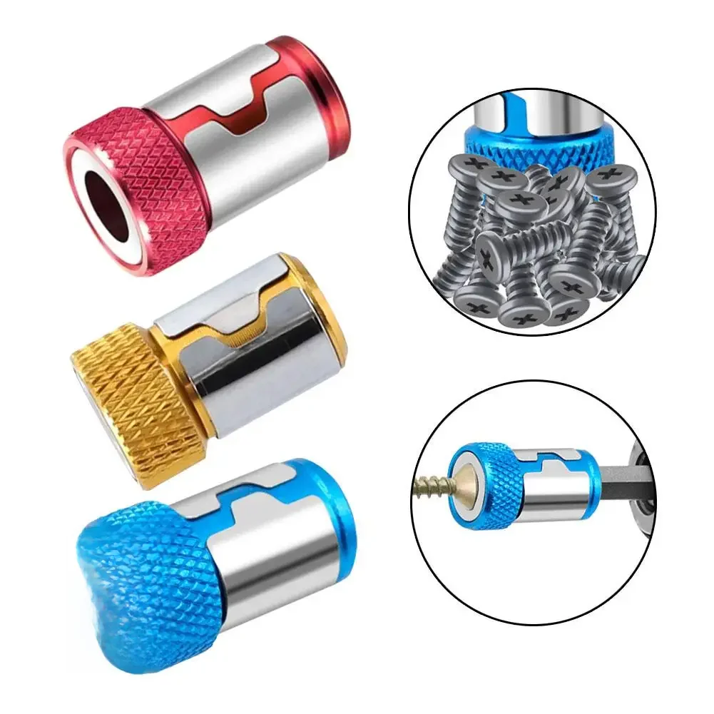 Screwdriver Head Magnetic Ring, Metal removível Magnetizer Screwdriver Magnetic Ring, Upgrade