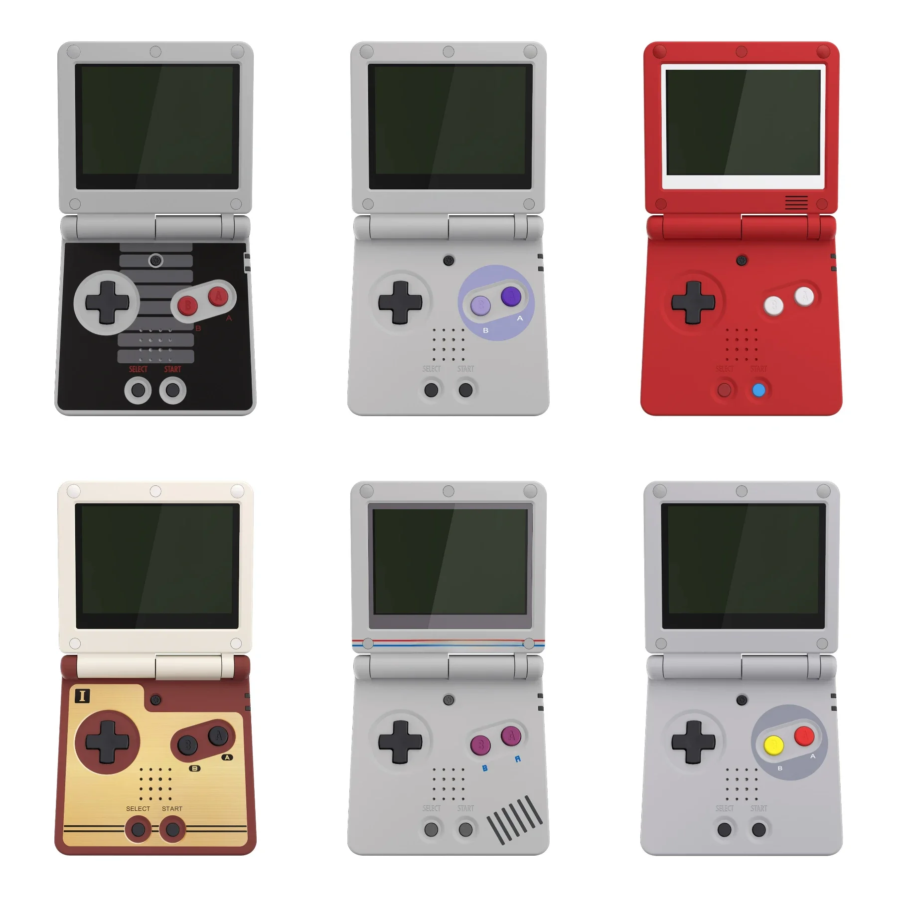 Ekstremalna niestandardowa powłoka wymienna obudowa do Gameboy Advance SP (GBA SP) -klasyczna seria — zdjęcie produktu 7