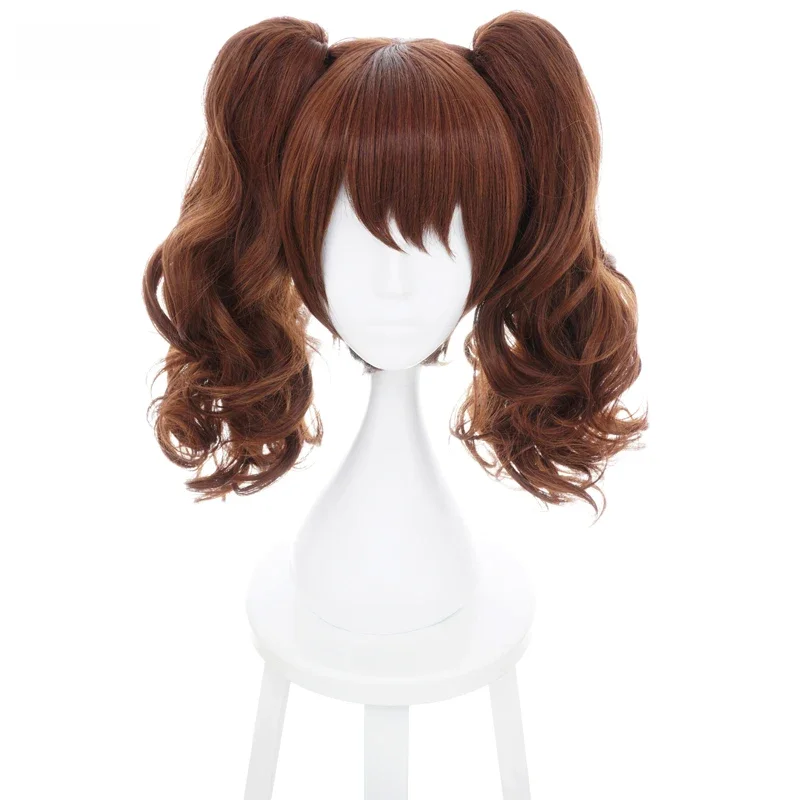 Ccutoo Kujikawa Rise Maid kolekcja Ryuujou brązowe kręcone włosy syntetyczne peruka do Cosplay z chipem kucyki włókno termoodporne — zdjęcie 2