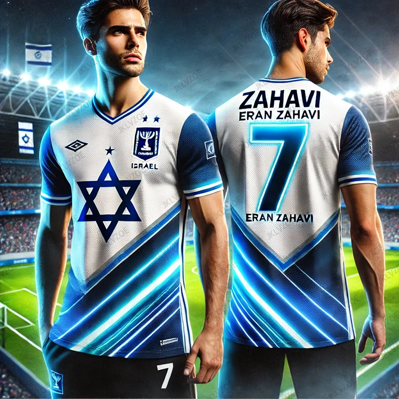 

2025 New Arriavl CHATGPT Designed Special Edition Short Sleeve Eran Zahavi 7 Lsraeli Soccer Jersey Mens T shirt Unisex Tops