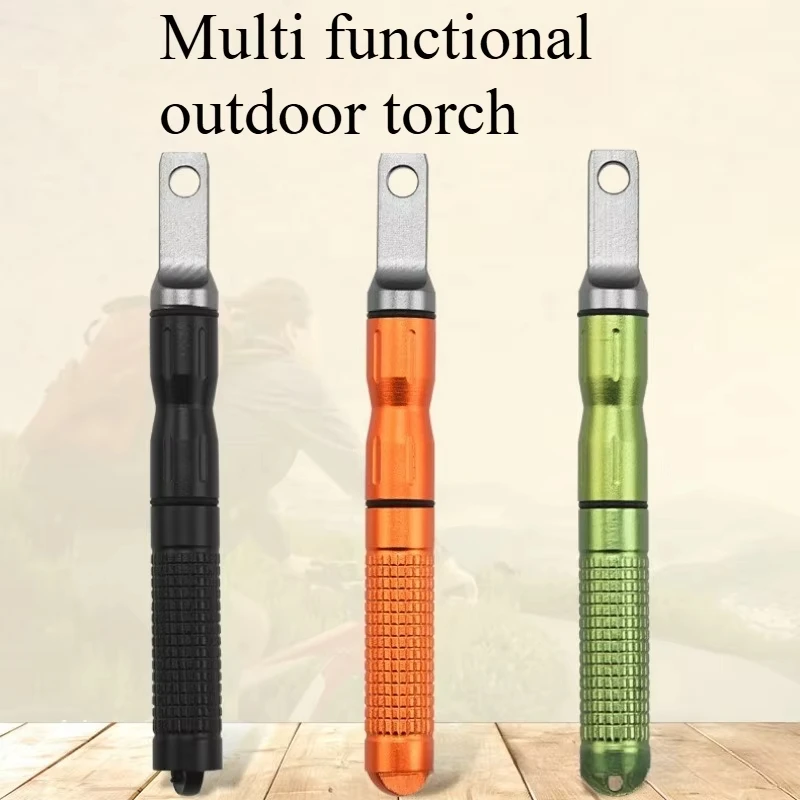 2PCS Outdoor Multifunctional Flint Fire Starter Waterproof Emergency Fire Rod Camping Zinc Magnesium Rod Fire Rod Ignition Stick