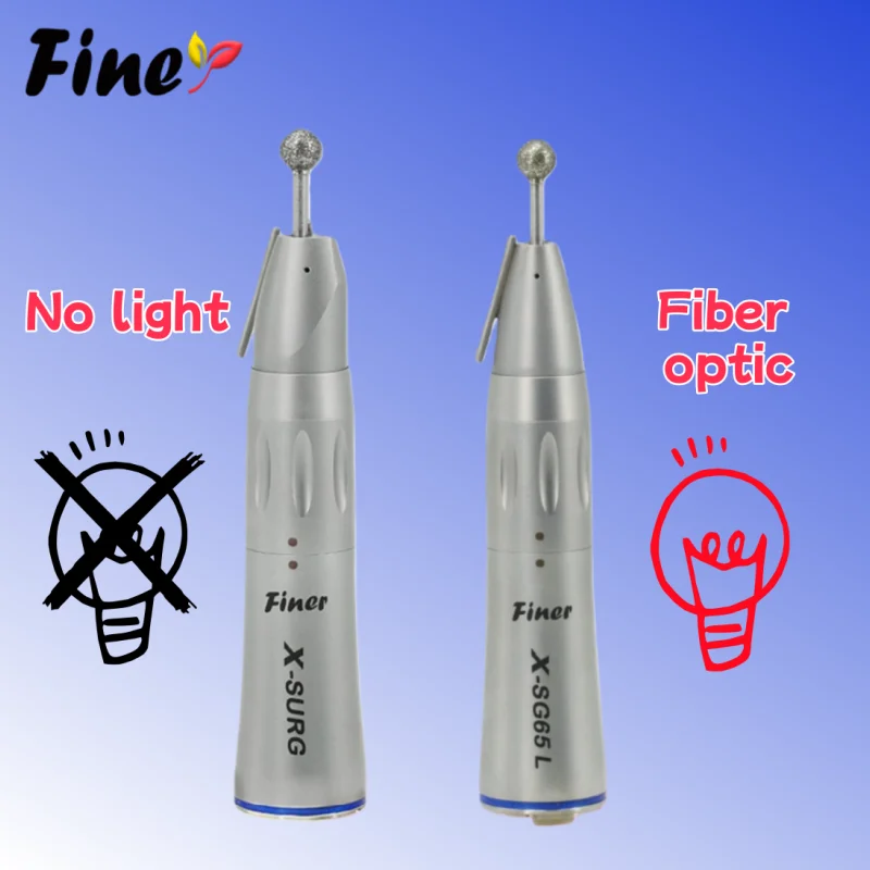 Pièce à main droite pour générateur d'implant dentaire, pièce à main de levage de sinus, pulvérisation d'eau externe, fibre optique, pièce à main basse