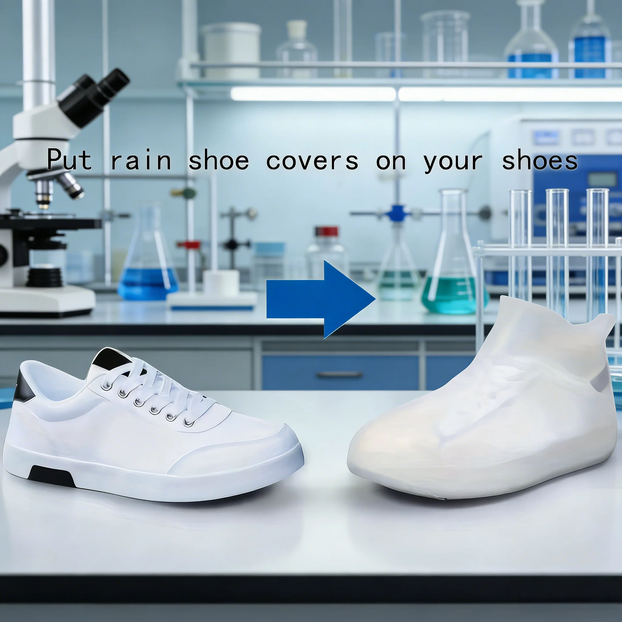 

Durable & Thick Latex Shoe Covers, 2-Pack – Ultimate Waterproof Protection for Commuting, Outdoor Work, and Bad Weather