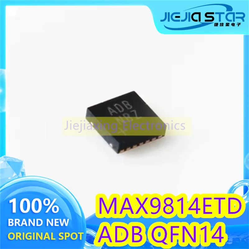 

(5/20pieces) MAX9814ETD MAX9814 QFN-14 Parts Mark ADB Audio Power Amplifier IC Chip Brand New Original Electronics