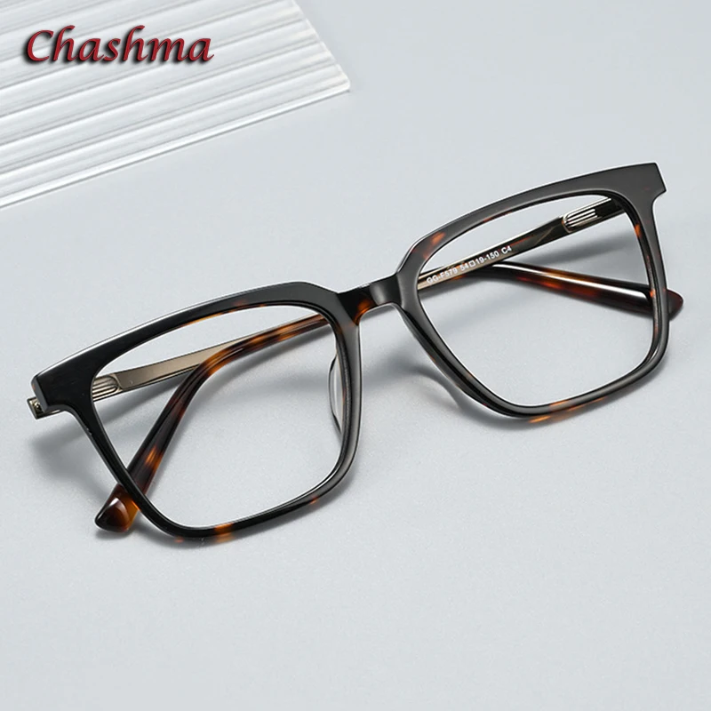 Chashma Prescription Glasses Men Fashion Square Eyeglasses Frames Acetate Optical Women Eyewear for Myopia Recipe Spectacles