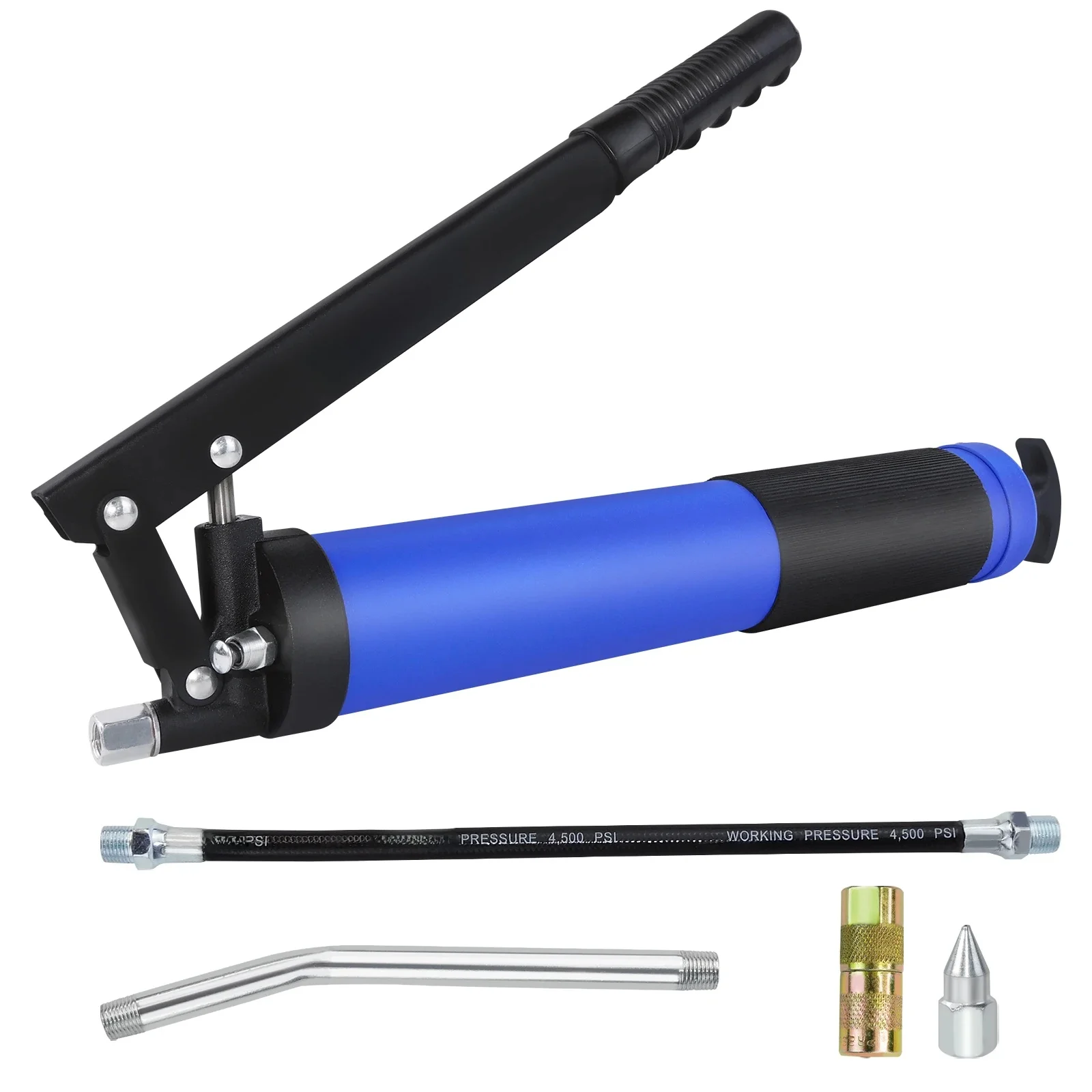 AliExpress NONE Electric Grease Gun Portable High Pressure Lubricator for Machinery Bicycle Chain, Multi-Purpose Maintenance Tool with 3 Nozzles