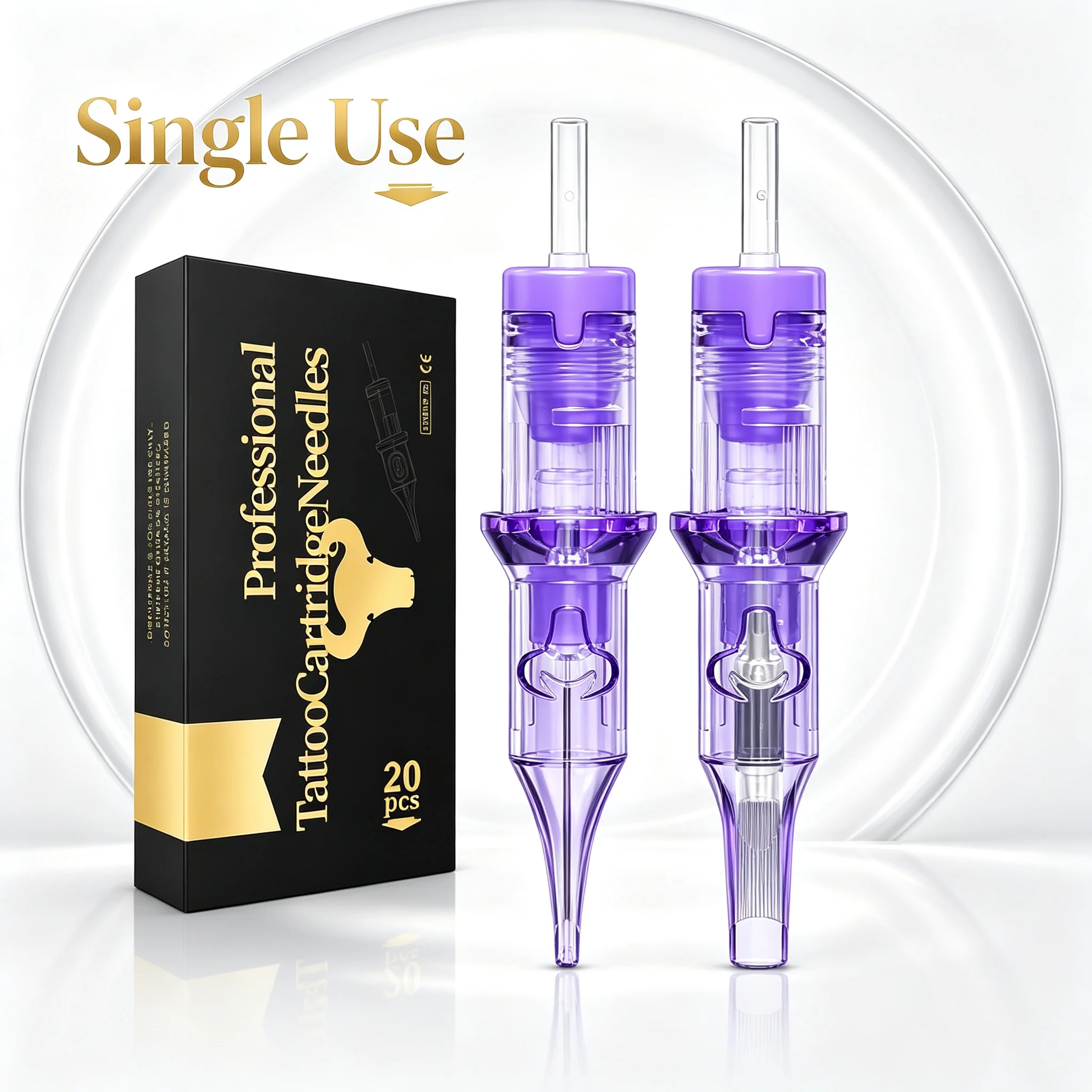 Tattoo Needle Cartridges 20pcs Mixed Pack Professional Disposable Tattoo Needles Compatible With Tattoo Machines - Daily Tattoo