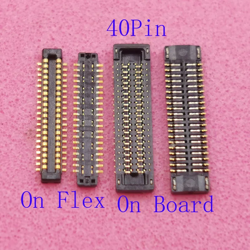 

2-10Pcs Lcd Display Screen Flex FPC Connector For Samsung Galaxy G6200 A6S A10S A107 A107F A20S A207 A207F Plug On Board 40 Pin