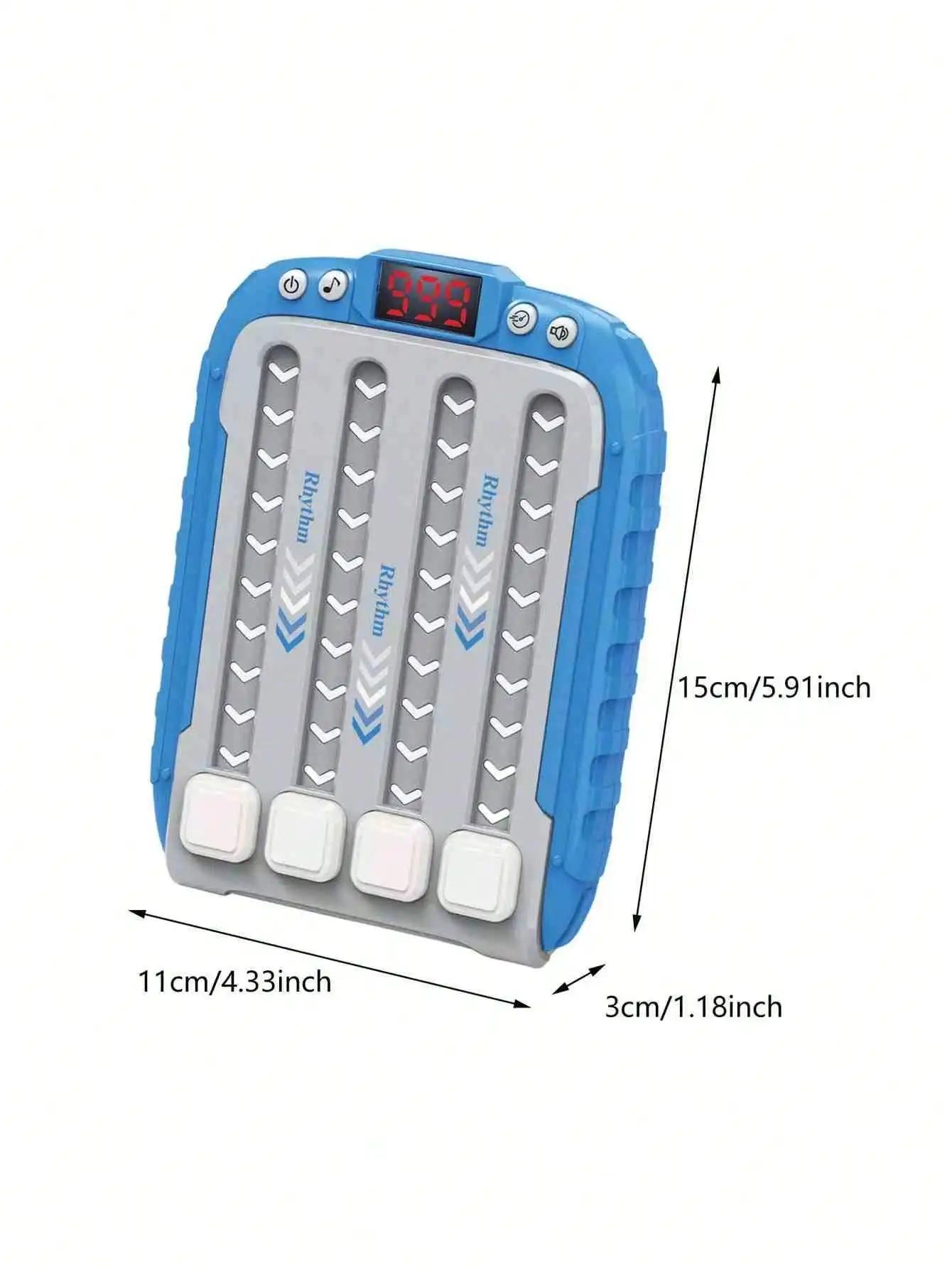 Music board game with score screen, practical skill with lights