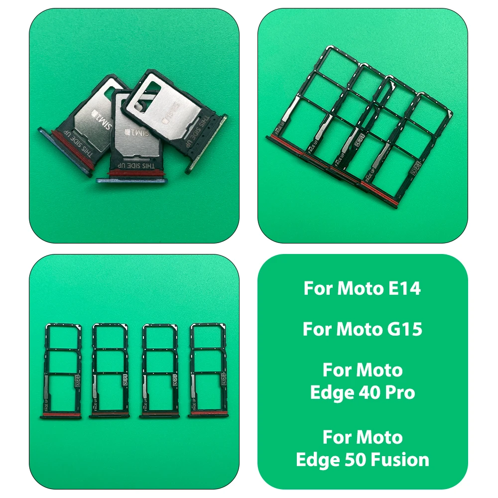 Bandeja para Tarjeta SIM de Repuesto para Moto G15, E15, Edge 50, Fusion, Edge 40 Pro