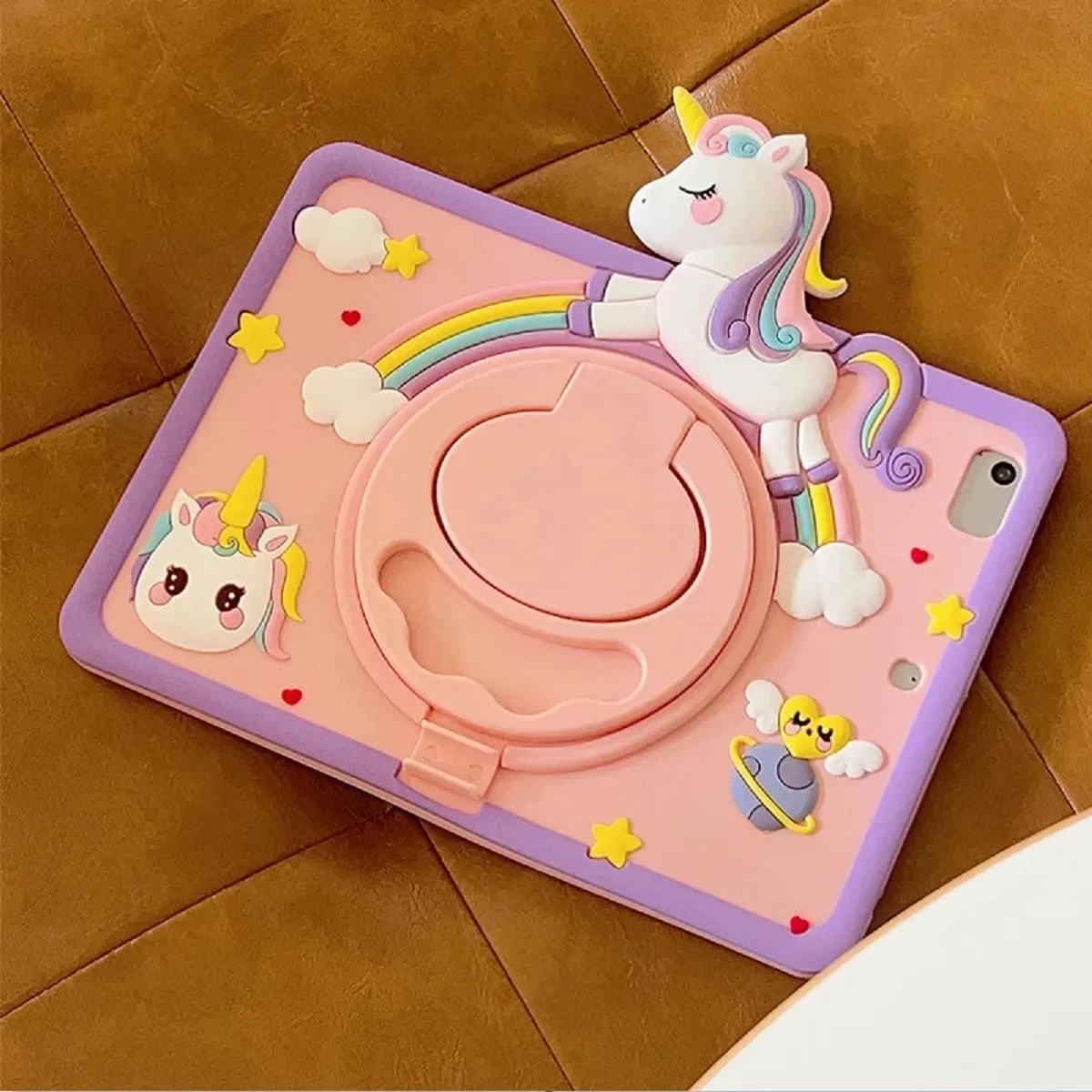 Pokrowiec dla dzieci na Honor Pad X8A 11 cali Coque Cartoon Unicorn Rotation Handle Stand Case na Honor Pad X9 /X9A 11,5 cala Funda — zdjęcie produktu 7