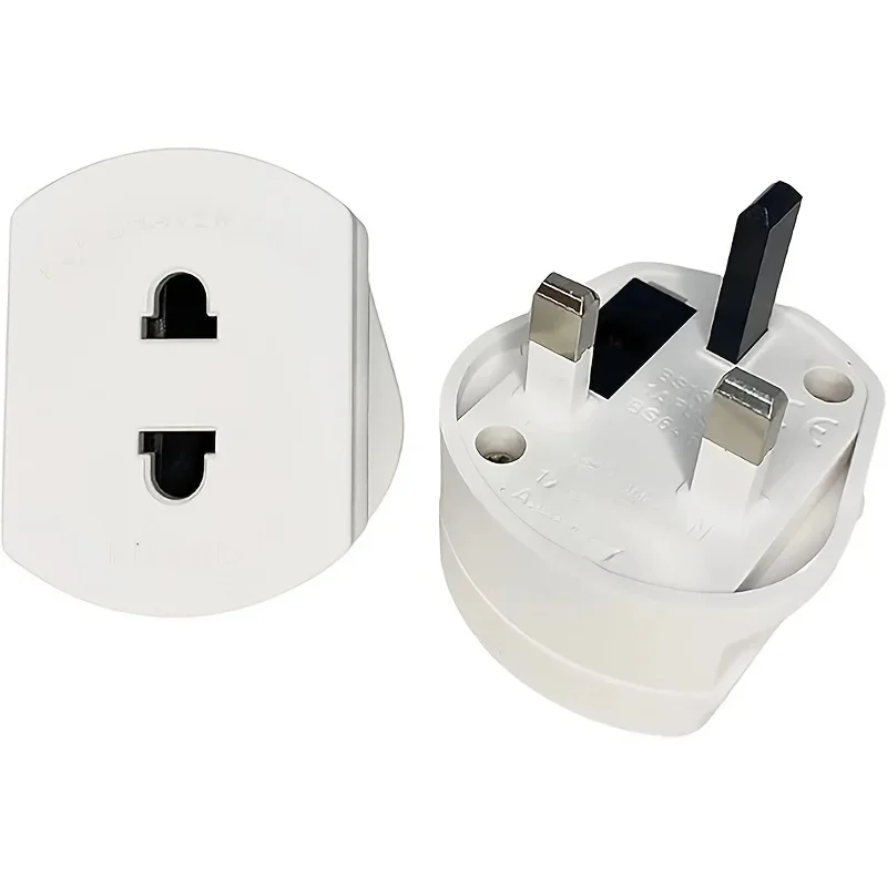 Adaptateur de prise US vers UK, 2 pièces/1 pièce, Portable 2 broches à 3 broches, adaptateur de prise de voyage avec fusible, convertisseur de prise UK