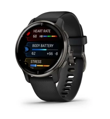 BLACK FRIDAY Venu 2 Plus สมาร์ทกีฬานาฬิกาฟิตเนส Heart Rate เลือดออกซิเจนทํางานพร้อมหน้าจอสัมผัส AMOLED, แฮนด์ฟรี