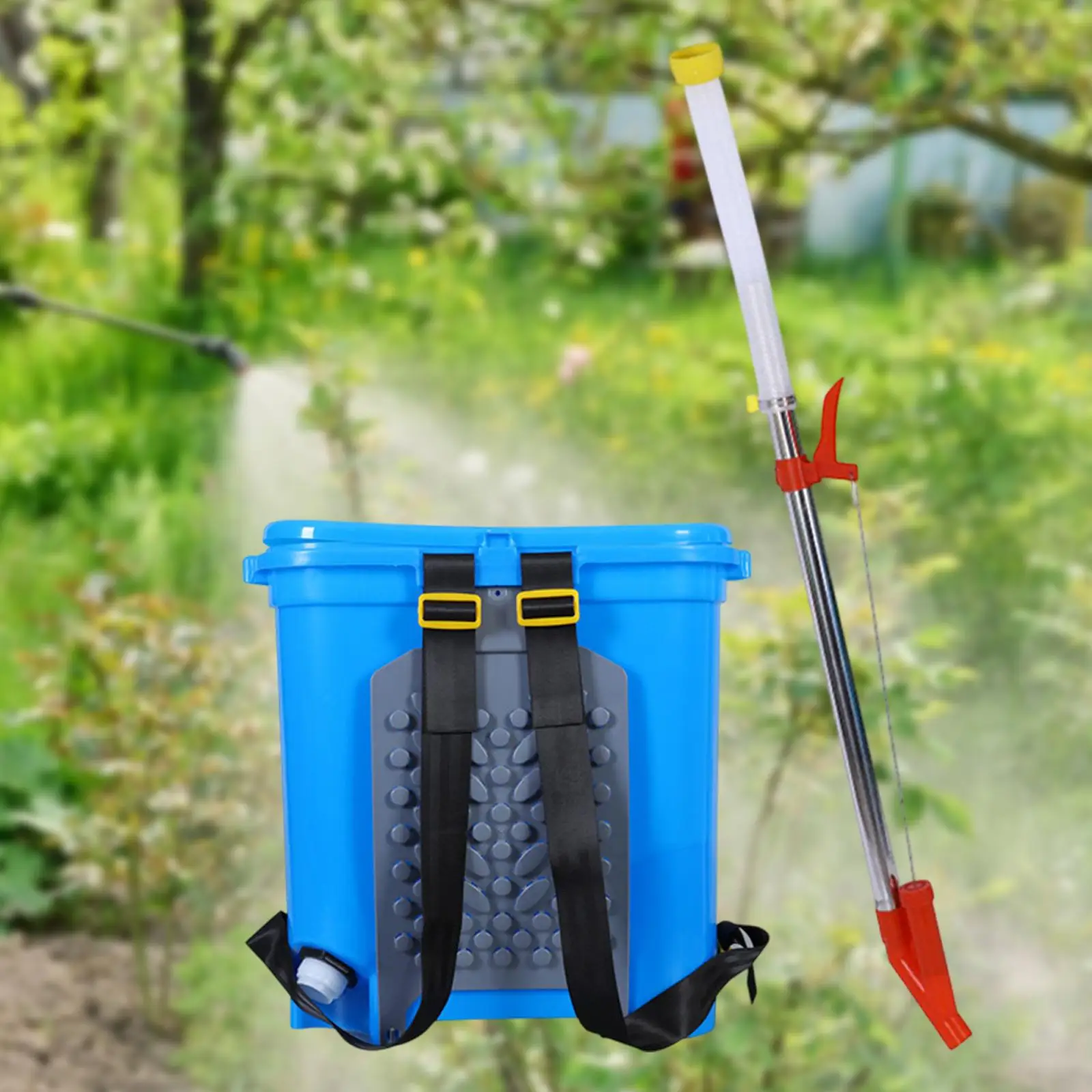 Back Carrying Granular Fertilizer Spreader 40x43cm Multipurpose 25L Capacity Agricultural Manual Fertilizing Tool Labor Saving