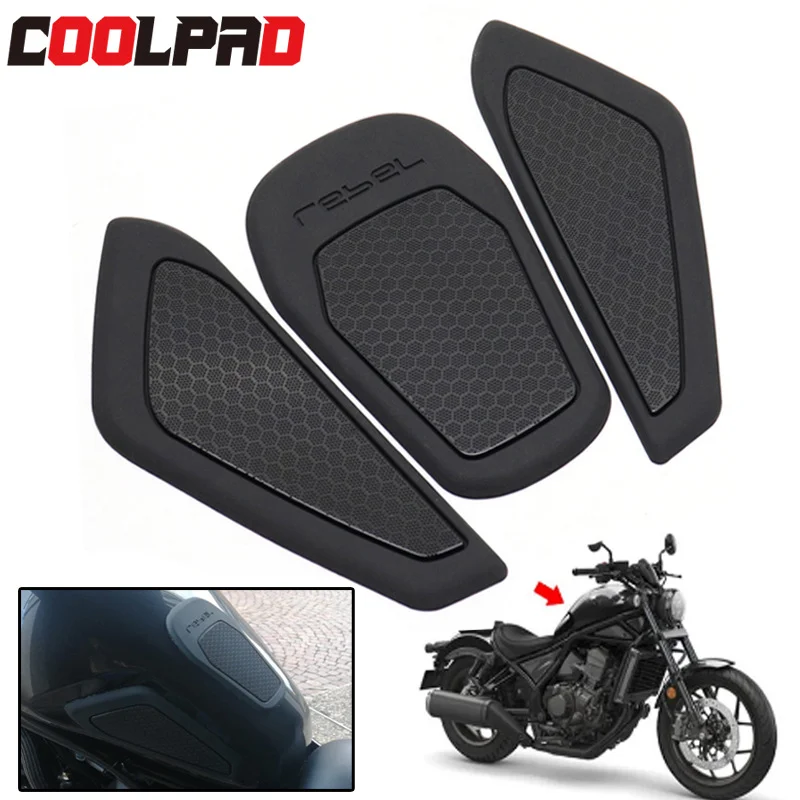 Rebel 1100/CM1100 REBEL500 REBEL300 CM500 300 Modified Fuel Tank Anti-Slip Sticker Knee Heat Insulation Decal Accessories
