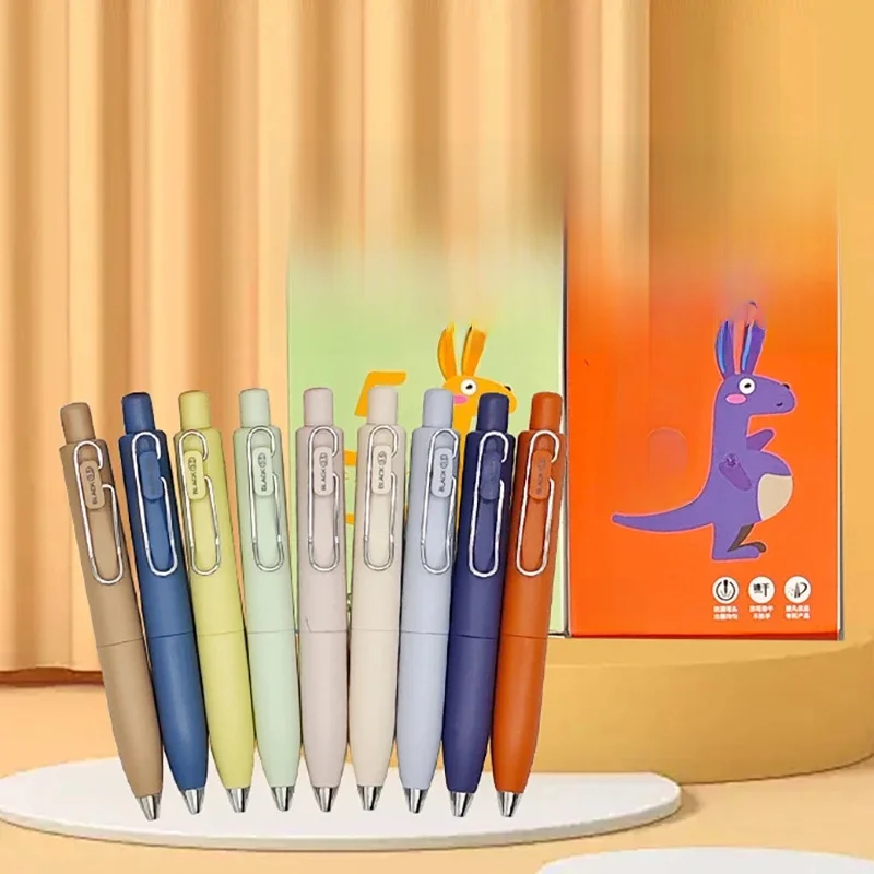 5 sztuk / zestaw Przenośny mini długopis z krótkim rdzeniem 0,5 mm Neutralny długopis Śliczny długopis węglowy Trwały długopis z końcówką w kształcie kuli Artykuły szkolne dla uczniów — zdjęcie produktu 7