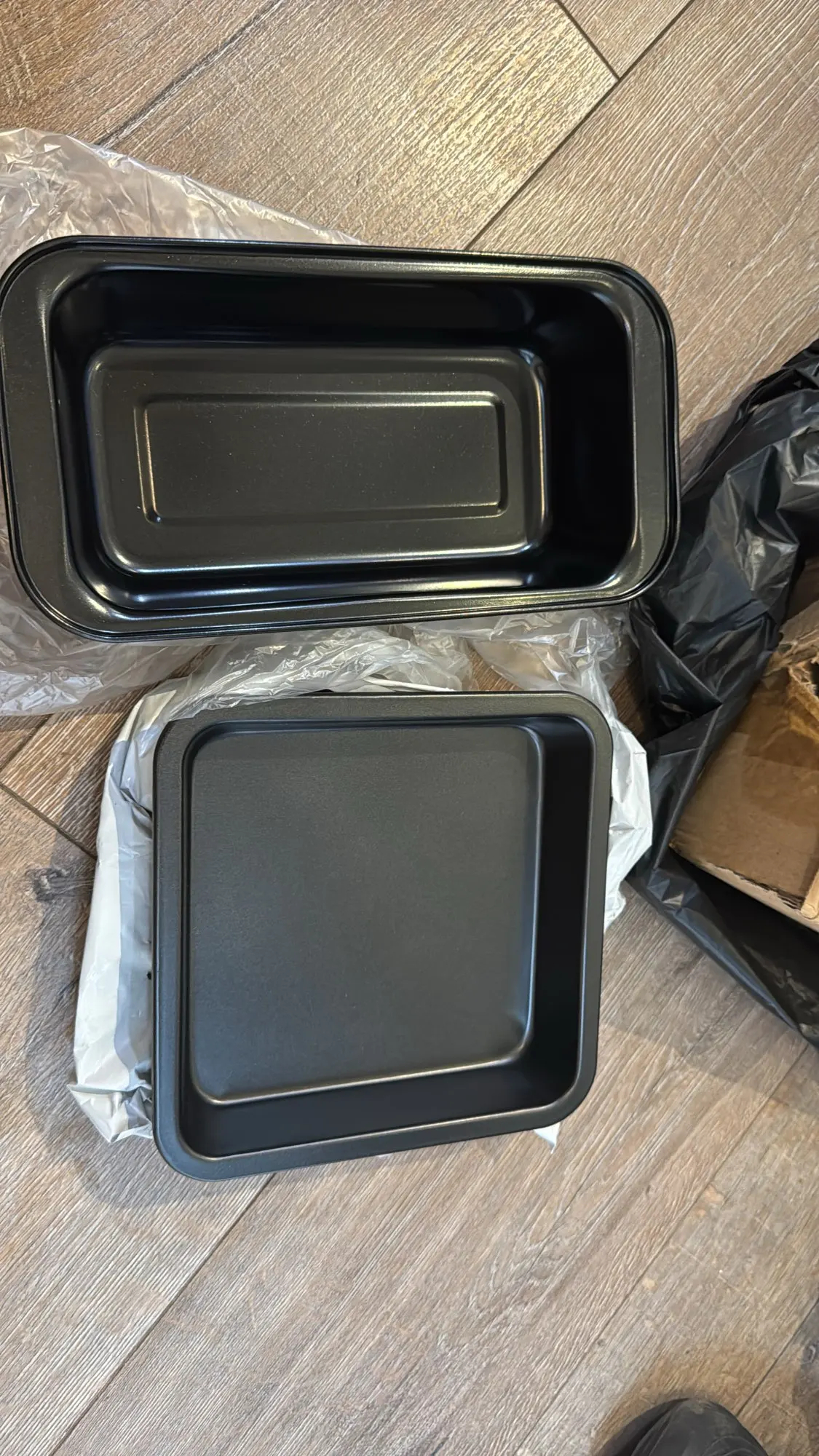 1Pc Carbon Steel Square Cake Baking Tray 6/8 Inch Non-Stick Toast Plate Pizza Cake Mold Baking Pan Bread Oven Bakeware photo review