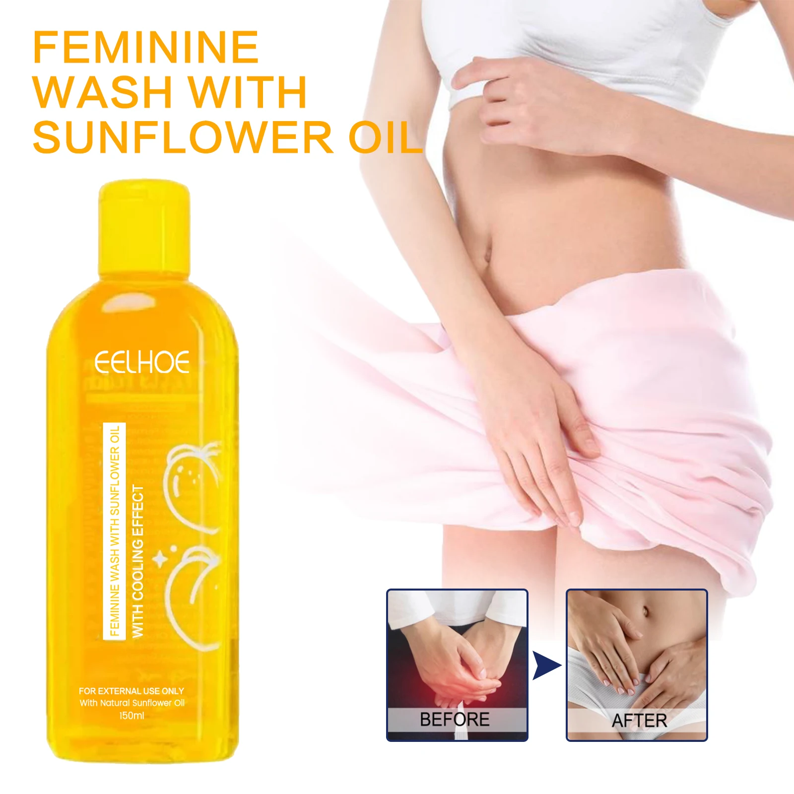 EELHOE Women Shower Gel Body Private Parts Cleansing Refreshing Oil Control Moisturizing Skin Fragrance Anti Itch Bath Body Wash