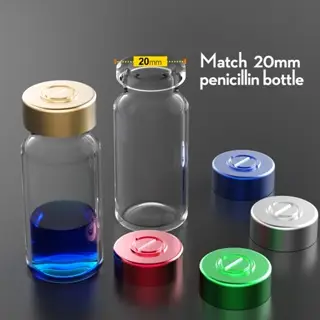100pcs Aluminum Sealing Cap 13mm/20mm Many Colored Aluminum Caps Cover for Crimp Glass Vial,Bottle Caps
