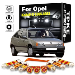 TPKE 9Pcs LED Bulbs Interior Map Dome Light Kit For Opel Kadett E 1985- 1988 1989 1990 1991 1992 1993 No Error Car Accessories