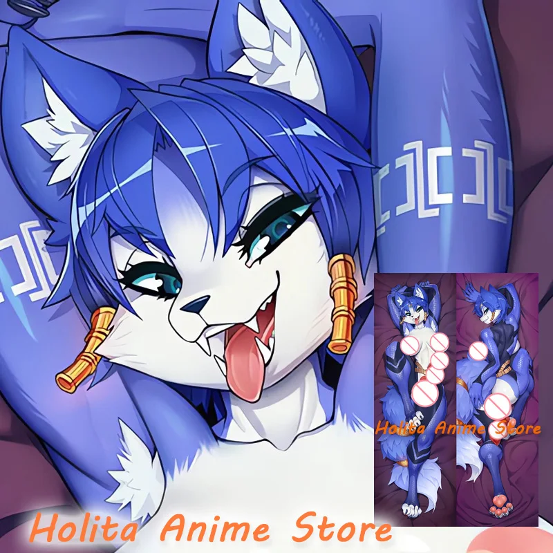 Imagem -04 - Dakimakura-capa de Travesseiro de Corpo Anime Krystal Starfox Impressão Dupla Face Tamanho Real