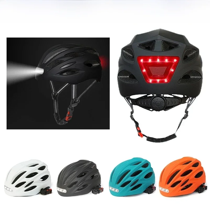 AliExpress LED Lamp Cycling Bicycle Helmet With LED Tail Light Intergrally-molded Outdoor Sport Riding Cycling Motorcycle Bike Equipment