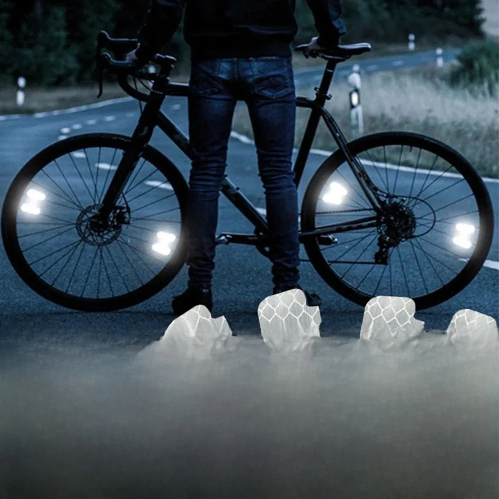 AliExpress Bike Spoke Reflector Safety Warning Sticker Bicycle Wheel Rim Reflective Flashing Sticker Reflective Sticker Bicycle Accessories