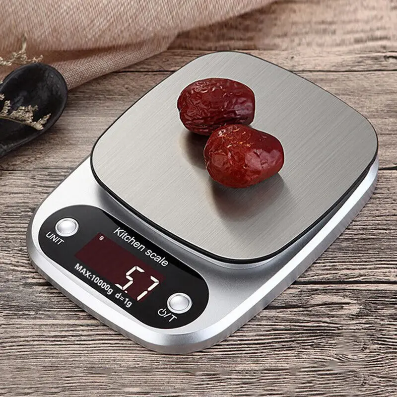 Balance de cuisine numérique précise 2g/0,005 once-15kg/22 livres, en verre trempé, rechargeable par USB, outil de mesure des aliments en grammes et en onces pour la cuisine et la pâtisserie