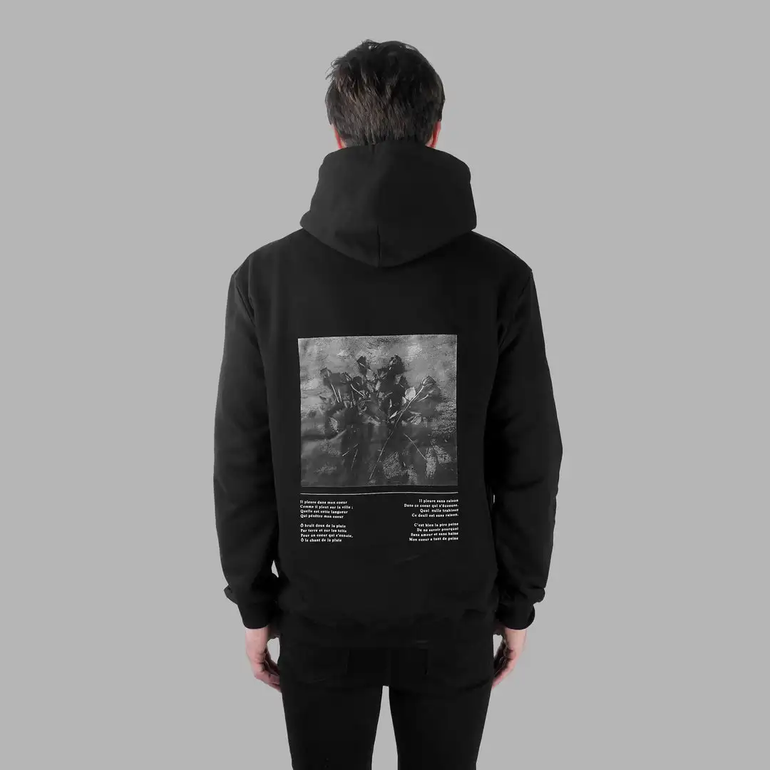 Vintage Fashion Hoodie Pullover 100%Cotton Casual Hooded Y2K Blvck Verse Hoodie Men Clothing Fall Winter Long Sleeve Sportswear