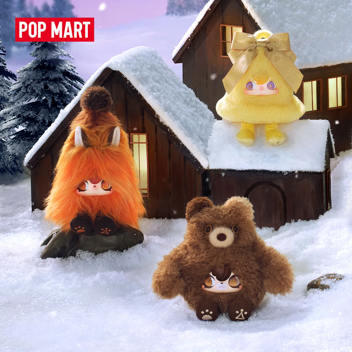 【EU】POP MART 1001MOONS The Moonlight Gathering Guide Series Plüschpuppen-Anhänger 1 Stück/6 Stück POPMART Blind Box