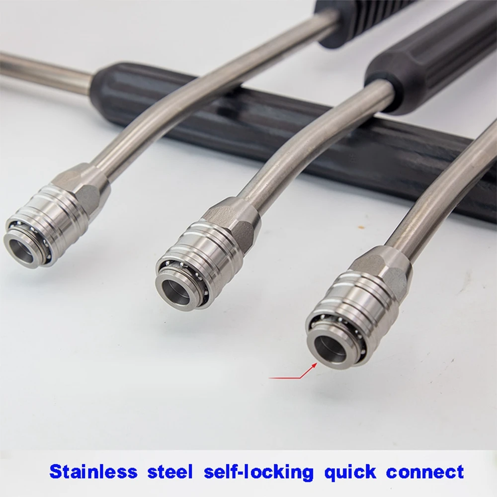 Imagem -04 - Auto-locking Quick Plug Connector Macho e Fêmea Alta Pressão Pistola de Água Mangueira Acessórios para Ferramentas M22 M14 Aço Inoxidável