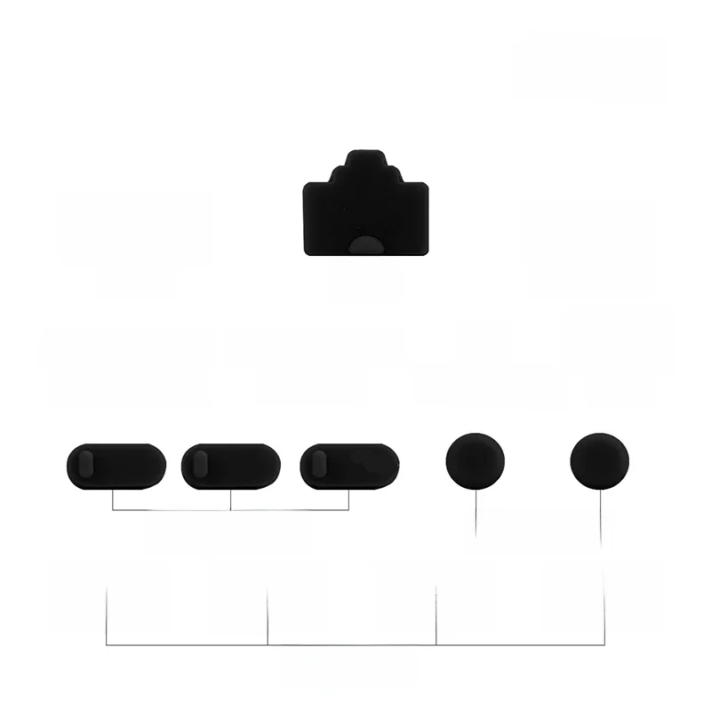 Bouchon Anti-poussière en Silicone pour ordinateur portable, 1 ensemble/16 pièces, bouchon de Type C pour ordinateur portable, Port USB Anti-poussière, Interface HDMI RJ45, couvercle étanche