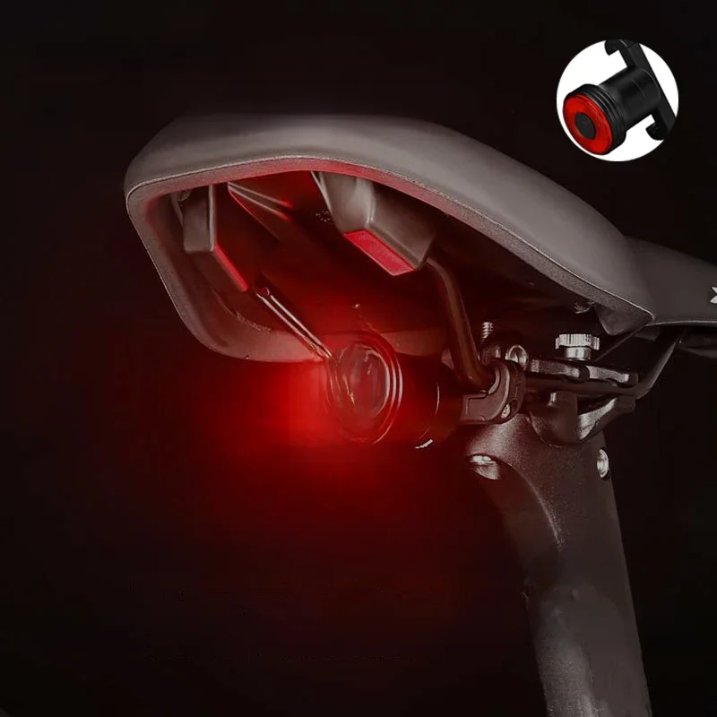 AliExpress Intelligent brake bicycle tail light IPX6 waterproof LED charging tail light night bike accessories